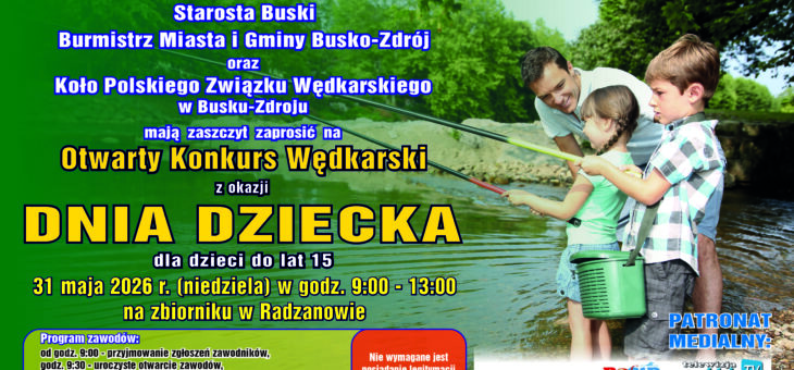 Otwarte zawody dla dzieci do lat 15 z okazji Dnia Dziecka – 31.05.2026